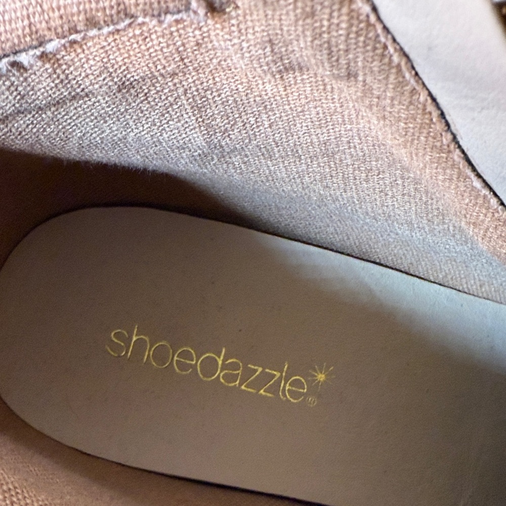 Shoe Dazzle Tan Ankle Boots